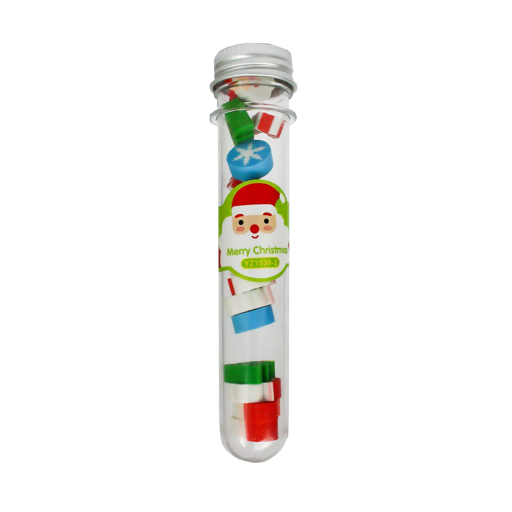 Christmas-Themed Eraser Set - Pack of 18 Festive and Fun Erasers for Kids