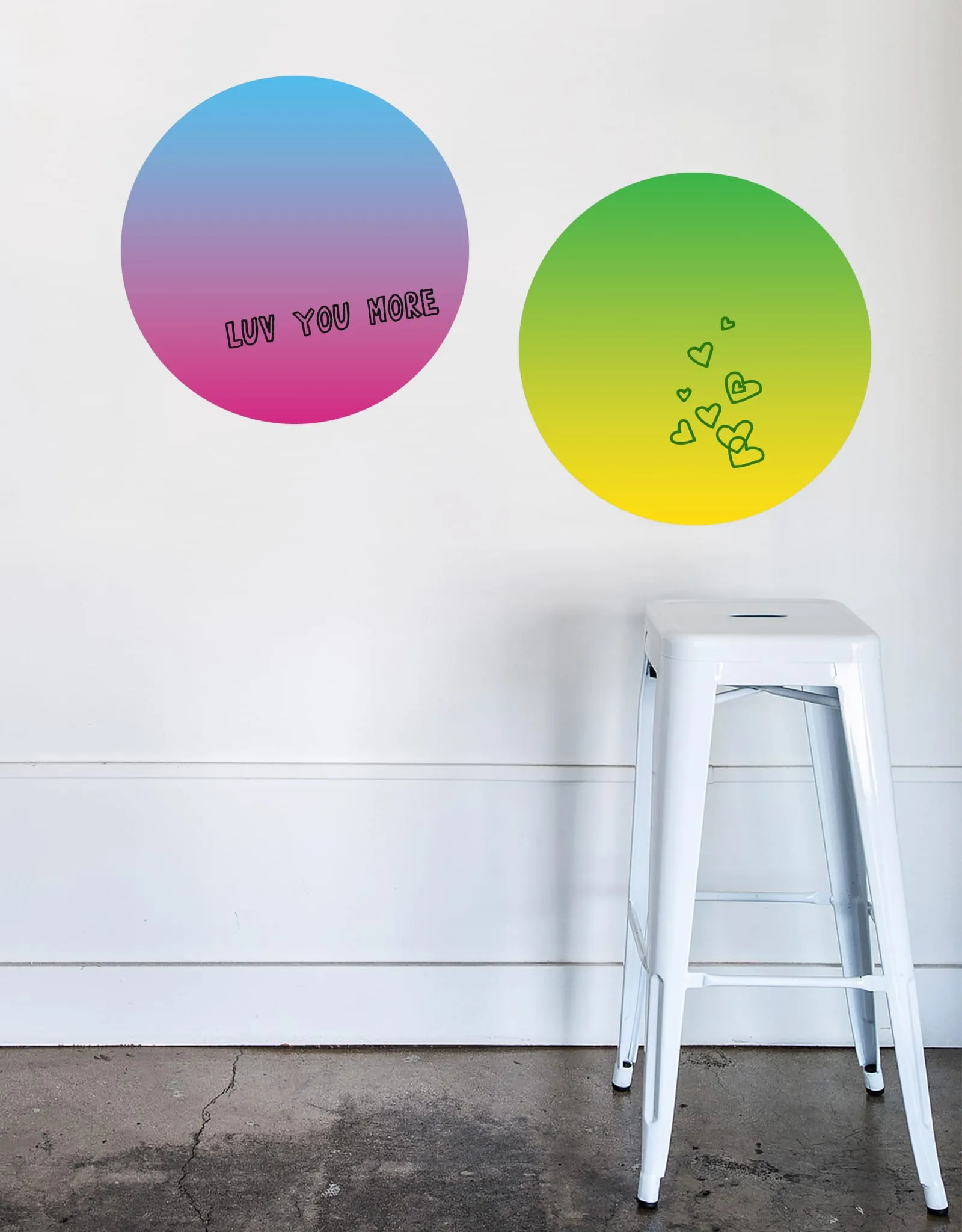 Circle - Yellow Gradient Dry Erase
