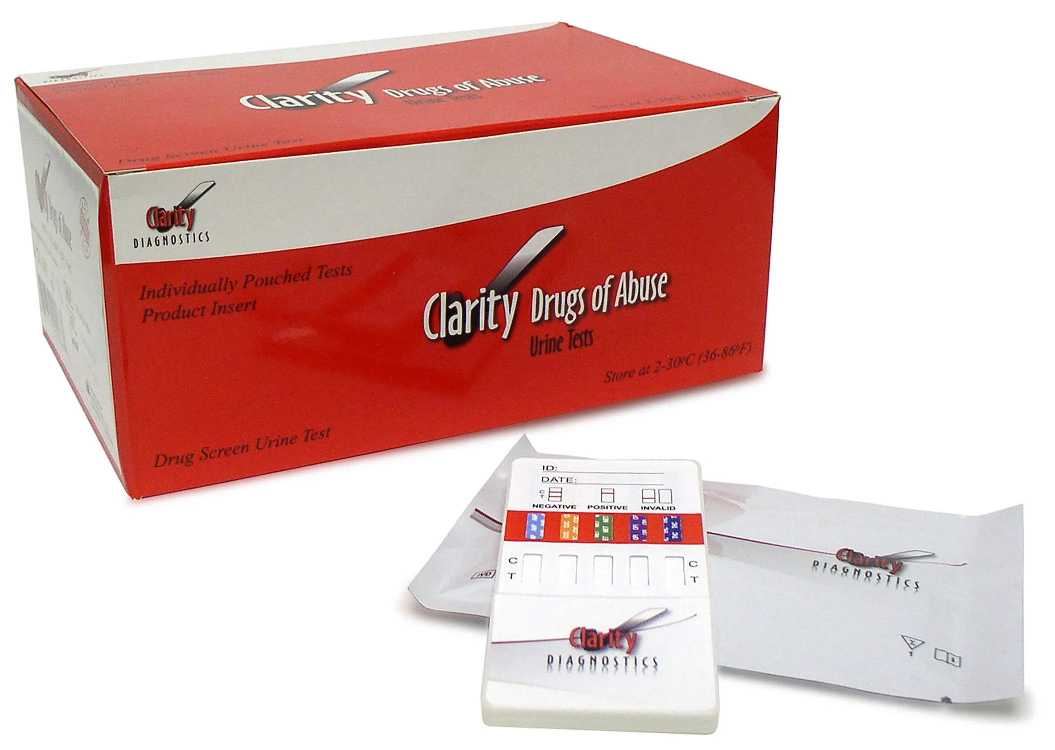 Clarity CD-DOA-6125 Dip Card Drug Test 12 Panel 25/bx