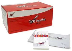 Clarity CD-DOA-6125 Dip Card Drug Test 12 Panel 25/bx