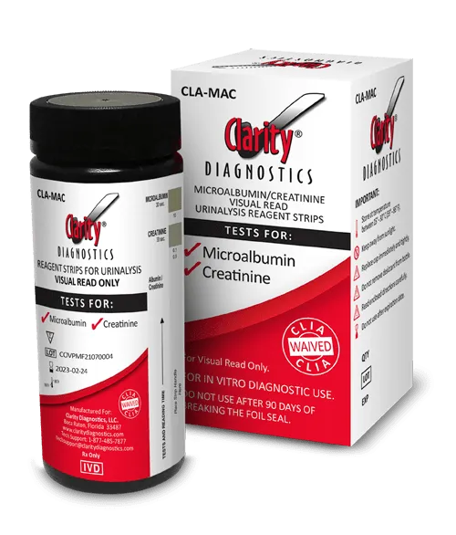 Clarity CD-MAC Urocheck Urine Test Strips 25/bx