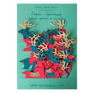 Colourful Reindeer Garland