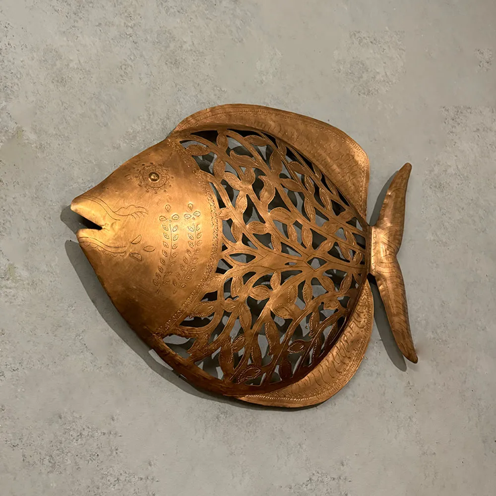Copper Fish Wall Decor