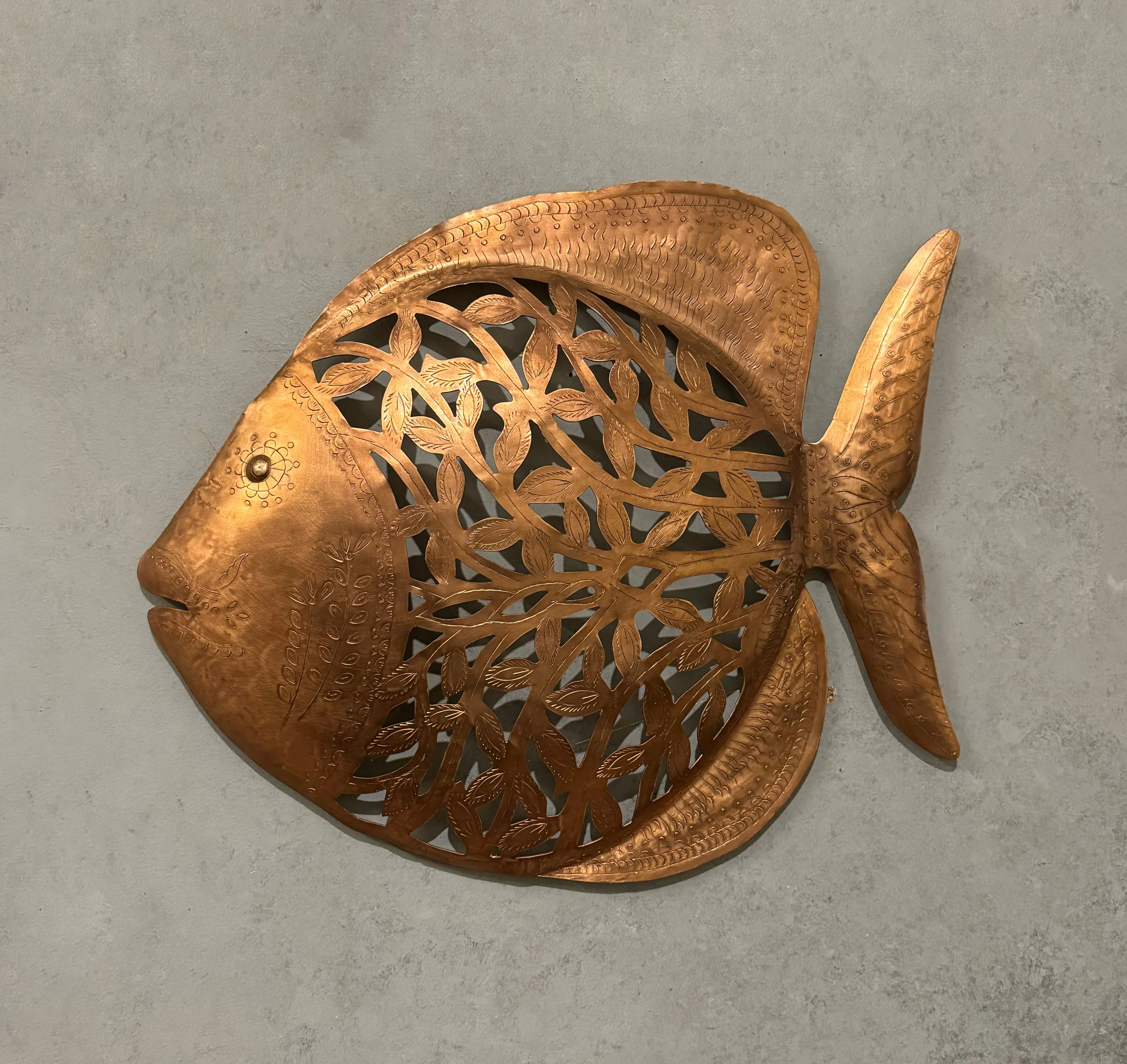 Copper Fish Wall Decor