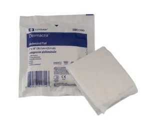 Covidien Dermacea Abdominal Pad 7-1/2" x 8" Box of 216