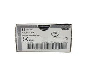 Covidien VLOCL0604 3-0 V-Loc 180 1X6" V-20 BARBED POLYGLYCONATE, Box of 12