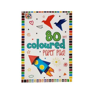 Craft Hub Coloured Paper Pad 80 Sheets