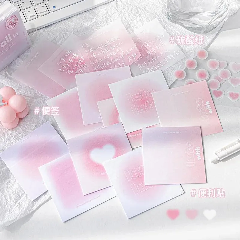 Creative Canvas: INS Gradient Smudge Memo Pad for Artistic Expression