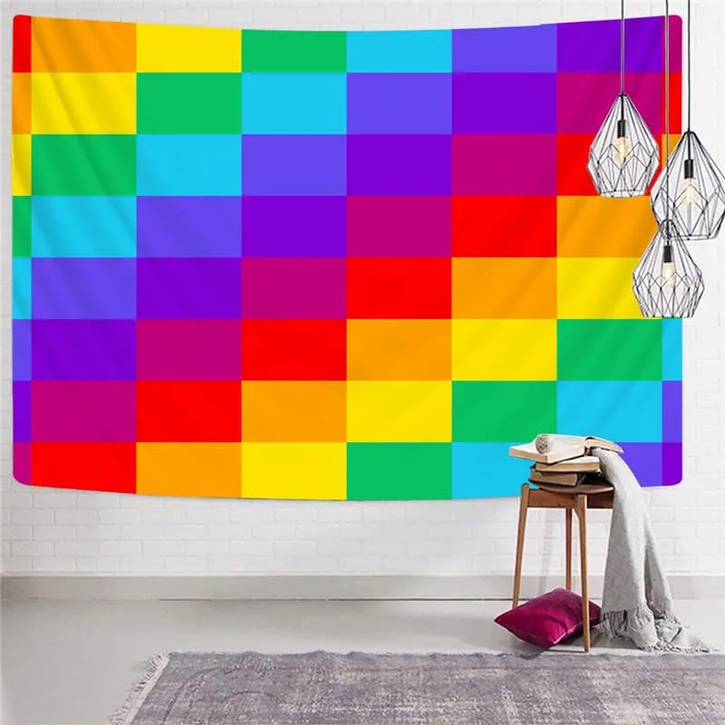 Cube Tapestry Abstract Wall Tapestry Geometry Tapestries Decor Boho decor Hippie