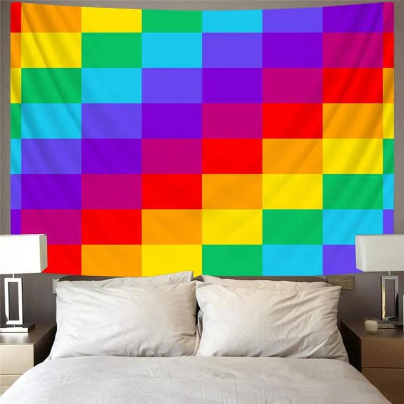 Cube Tapestry Abstract Wall Tapestry Geometry Tapestries Decor Boho decor Hippie