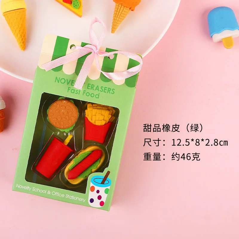 Cute Eraser Pack with Gift Packaging