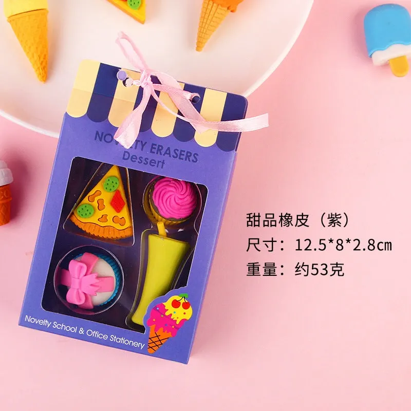 Cute Eraser Pack with Gift Packaging