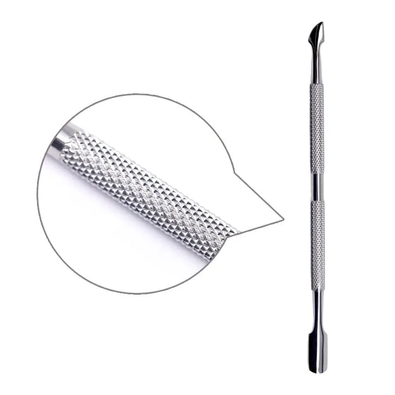 Cuticle Pusher Silver - Curve and Sharp