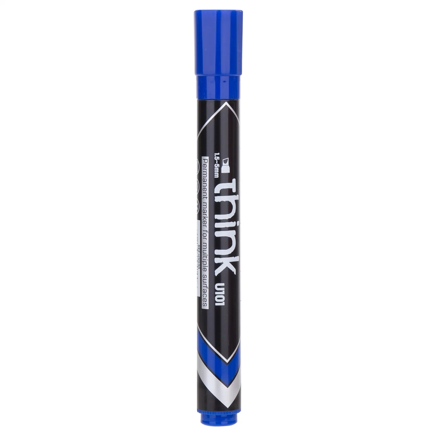 Deli Permanent Marker Chisel 1.5-5mm Blue - (EU10130)