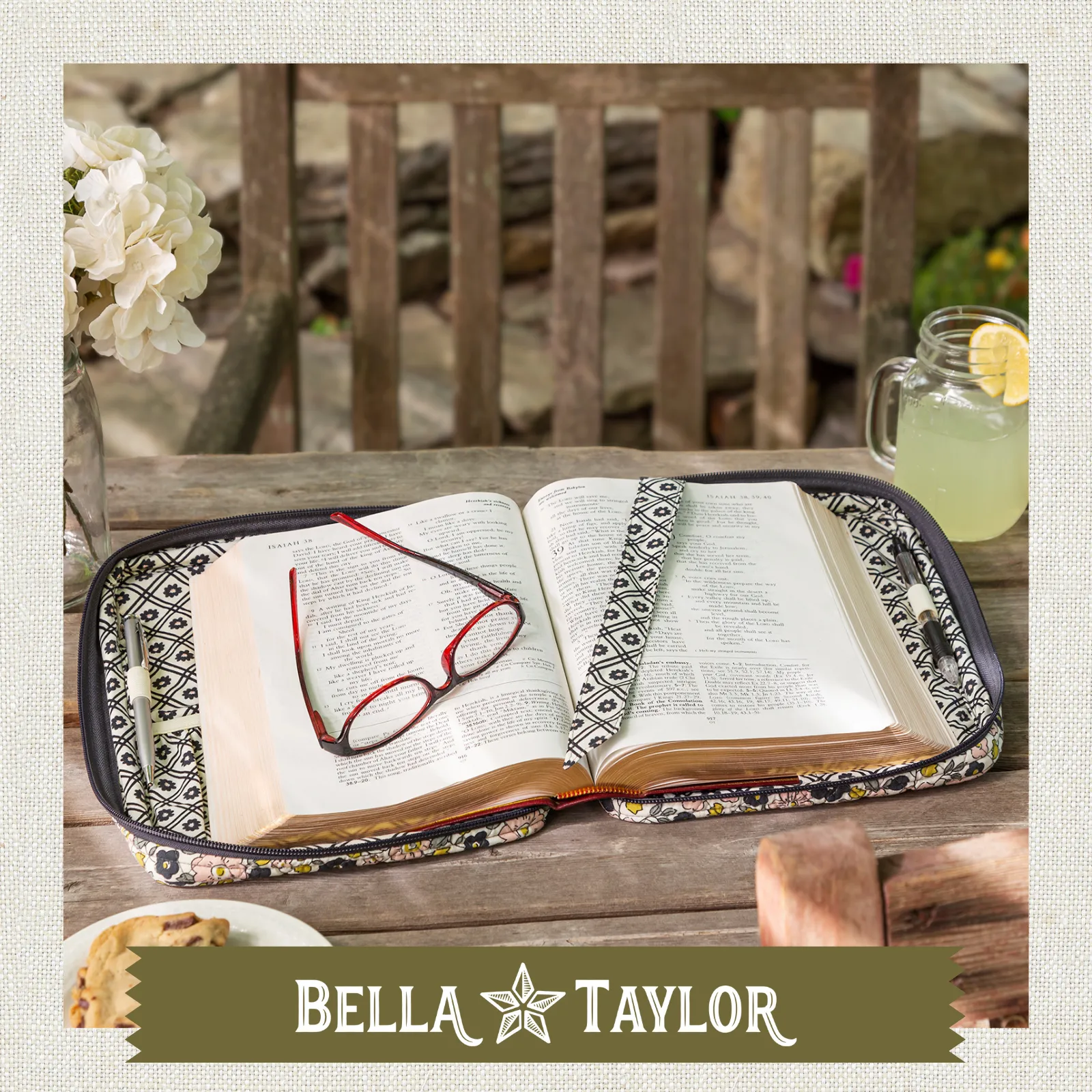 Delicate Floral Charcoal Book Cover