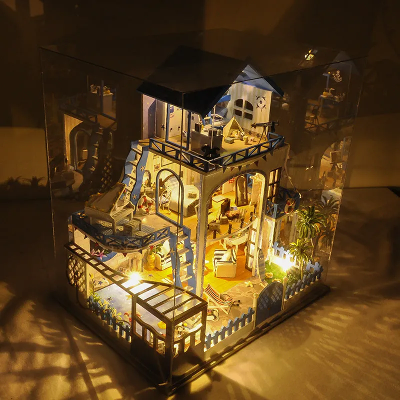 DIY House Wooden Model Educational Toys Children Gift
