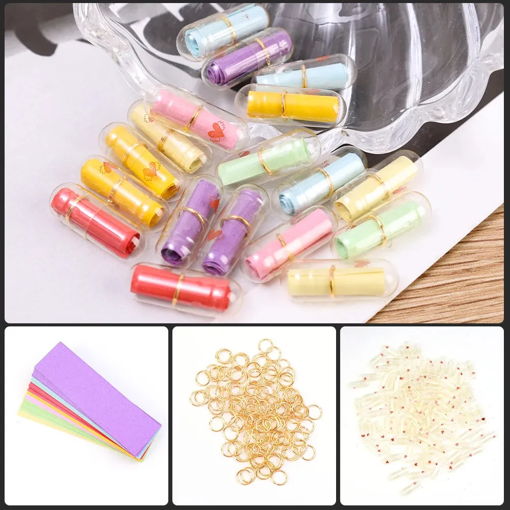 DIY Sweetheart Message Capsules with Blank Roll Paper Notes