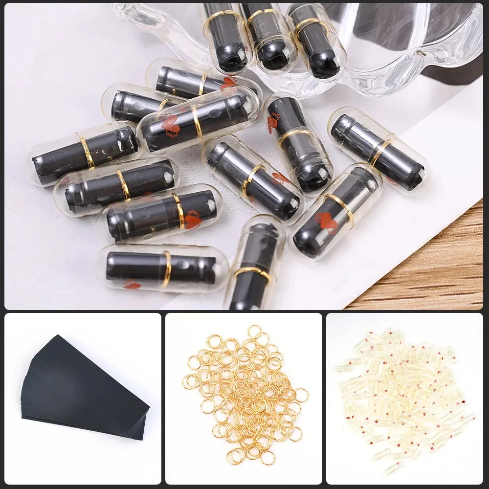 DIY Sweetheart Message Capsules with Blank Roll Paper Notes