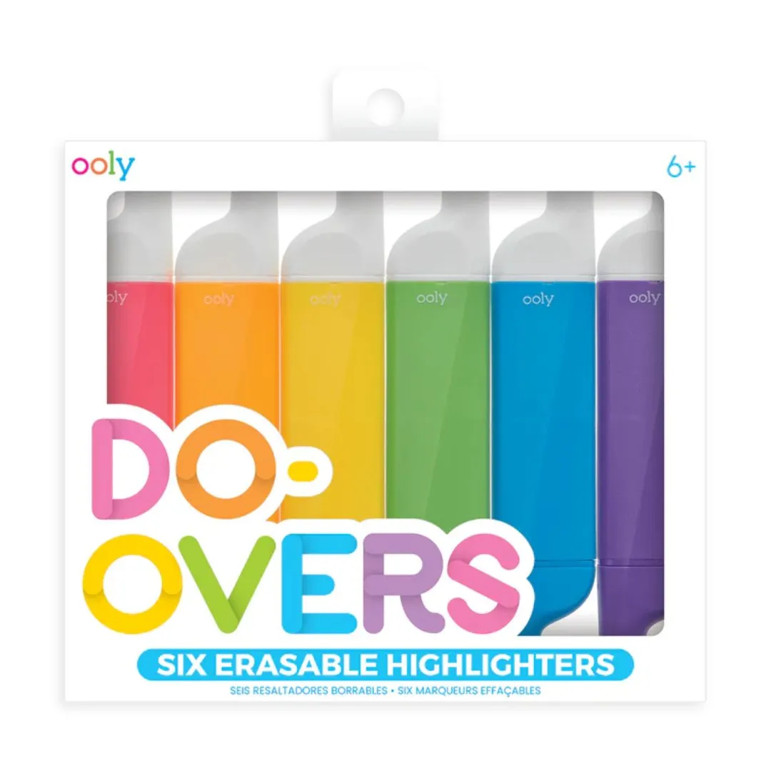 Do-Overs Erasable Highlighters (Set of 6)