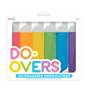 Do-Overs Erasable Highlighters (Set of 6)