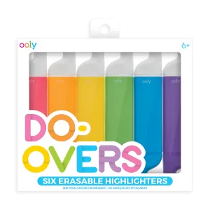 Do-Overs Erasable Highlighters - Set of 6