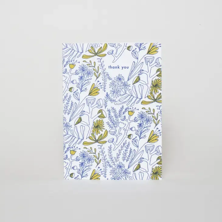 Doodle Flower Thank You Card (Set of 6)