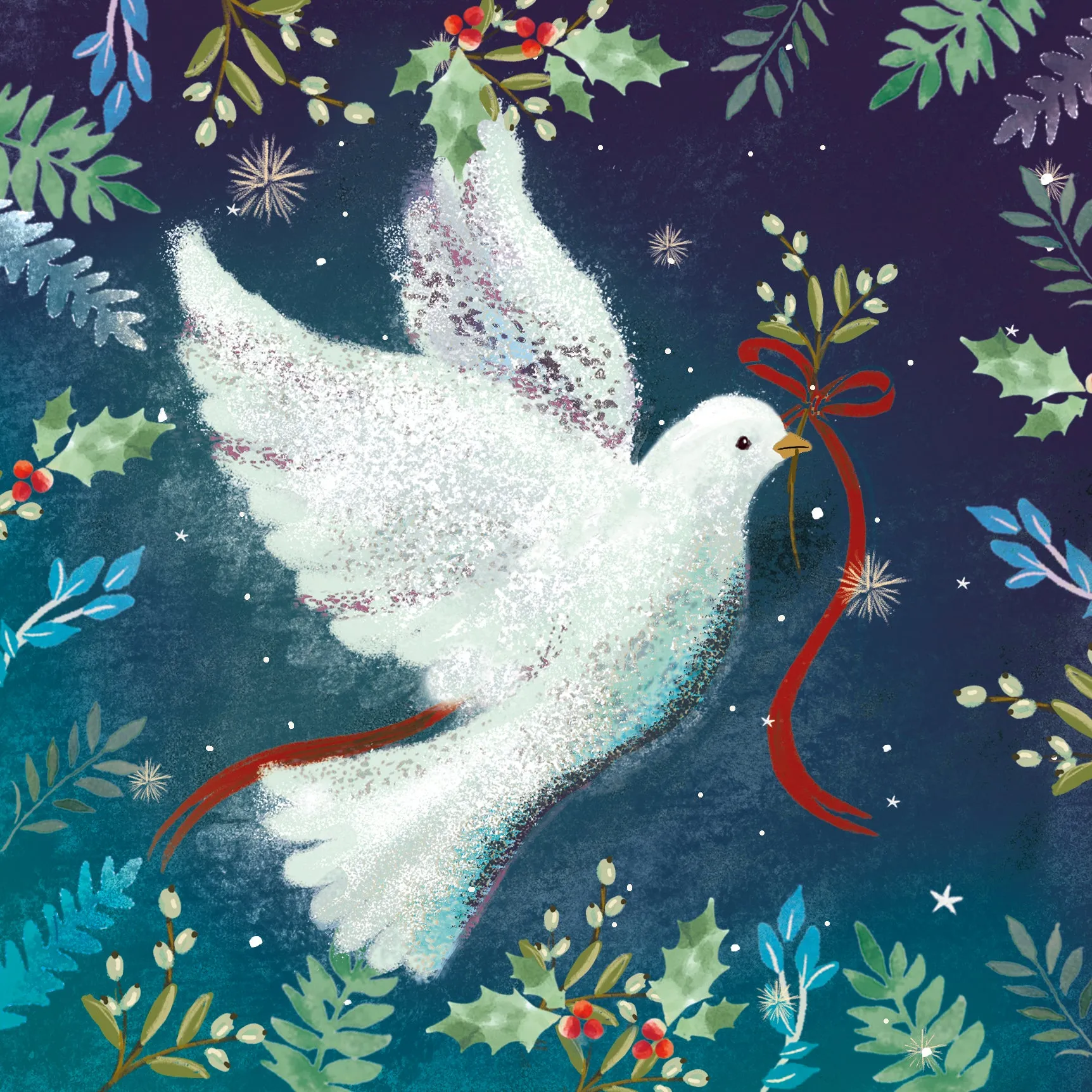 Dove of peace, pack of 10 cards