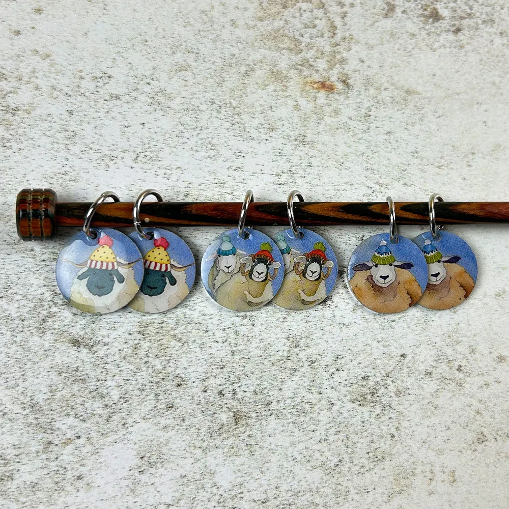 Emma Ball - Knitting Stitch Markers (x6) - Happy Sheep