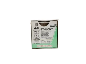 Ethicon 1603G 4-0 ETHILON UNDYED 1X18" PS-4 MULTIPASS Box of 12 "EXPIRED" Ethicon 1603G 4-0 ETHILON UNDYED 1X18" PS-4 MULTIPASS Box of 12 "EXPIRED"