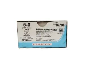 Ethicon 1678H 5-0 PERMA HAND BLACK 1X18" PS-3 MULTIPASS Box of 36