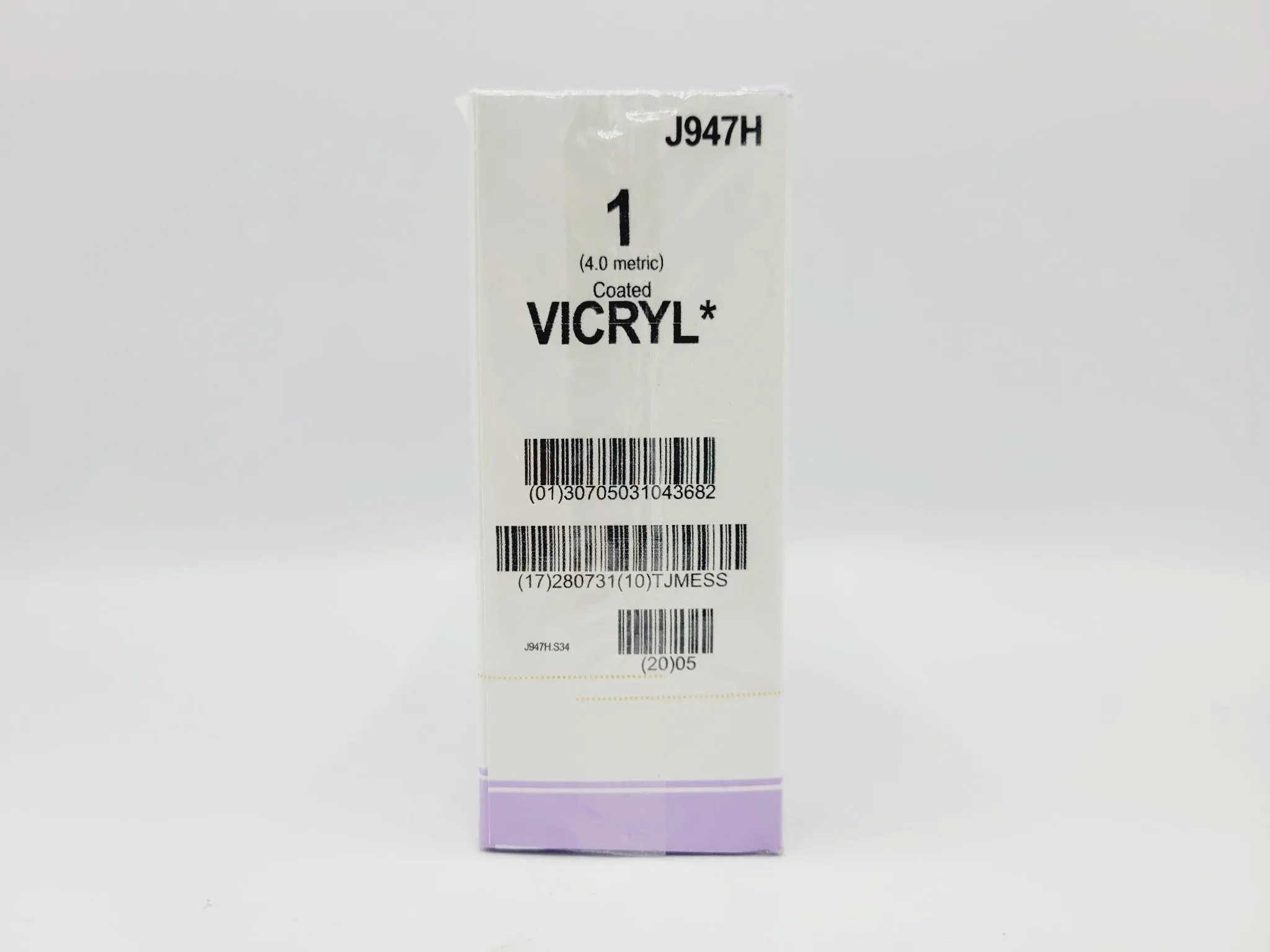 Ethicon J947H 1 COATED VICRYL UNDYED 1X36" CT-1 Box of 36