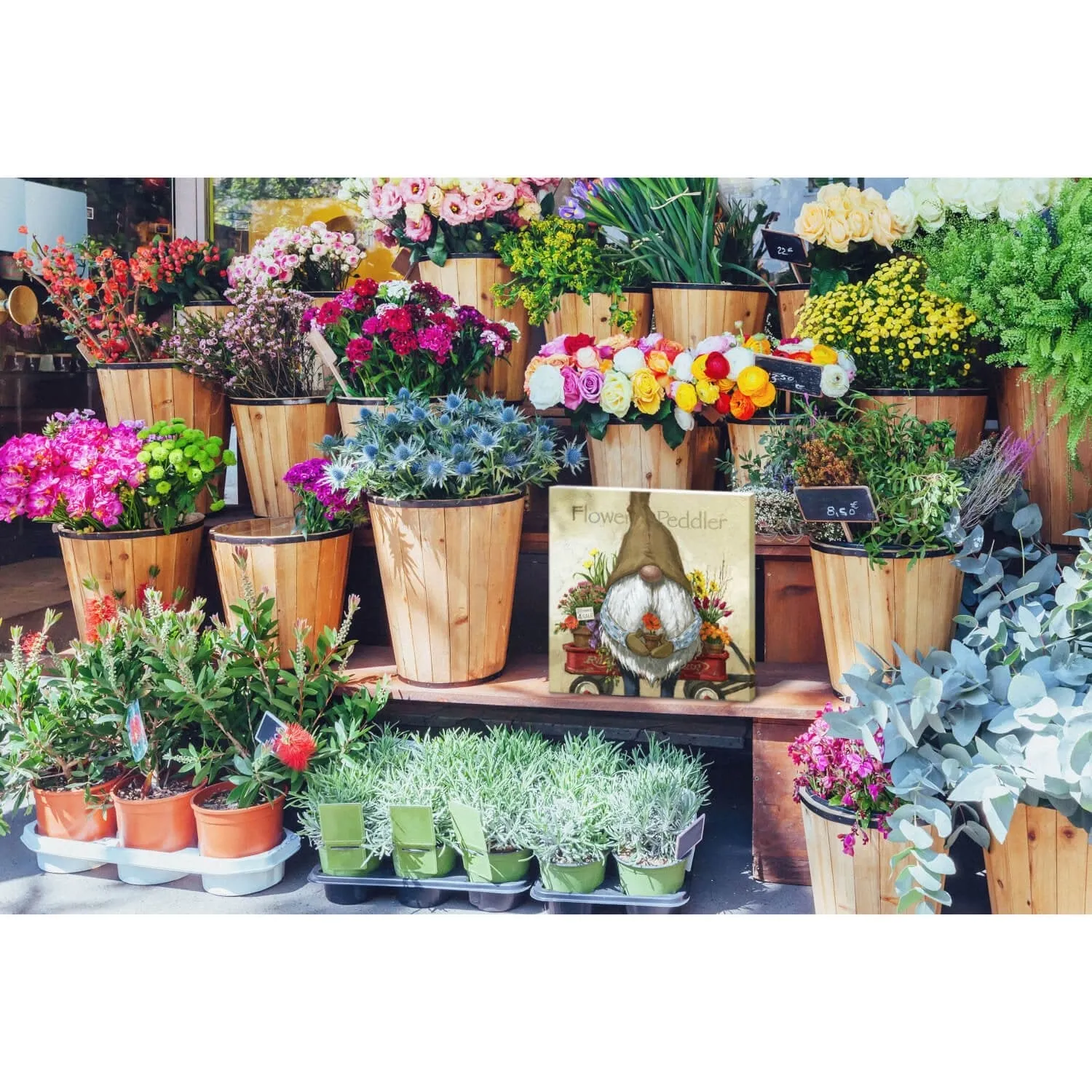 Flower Peddler Gnome Wall Art