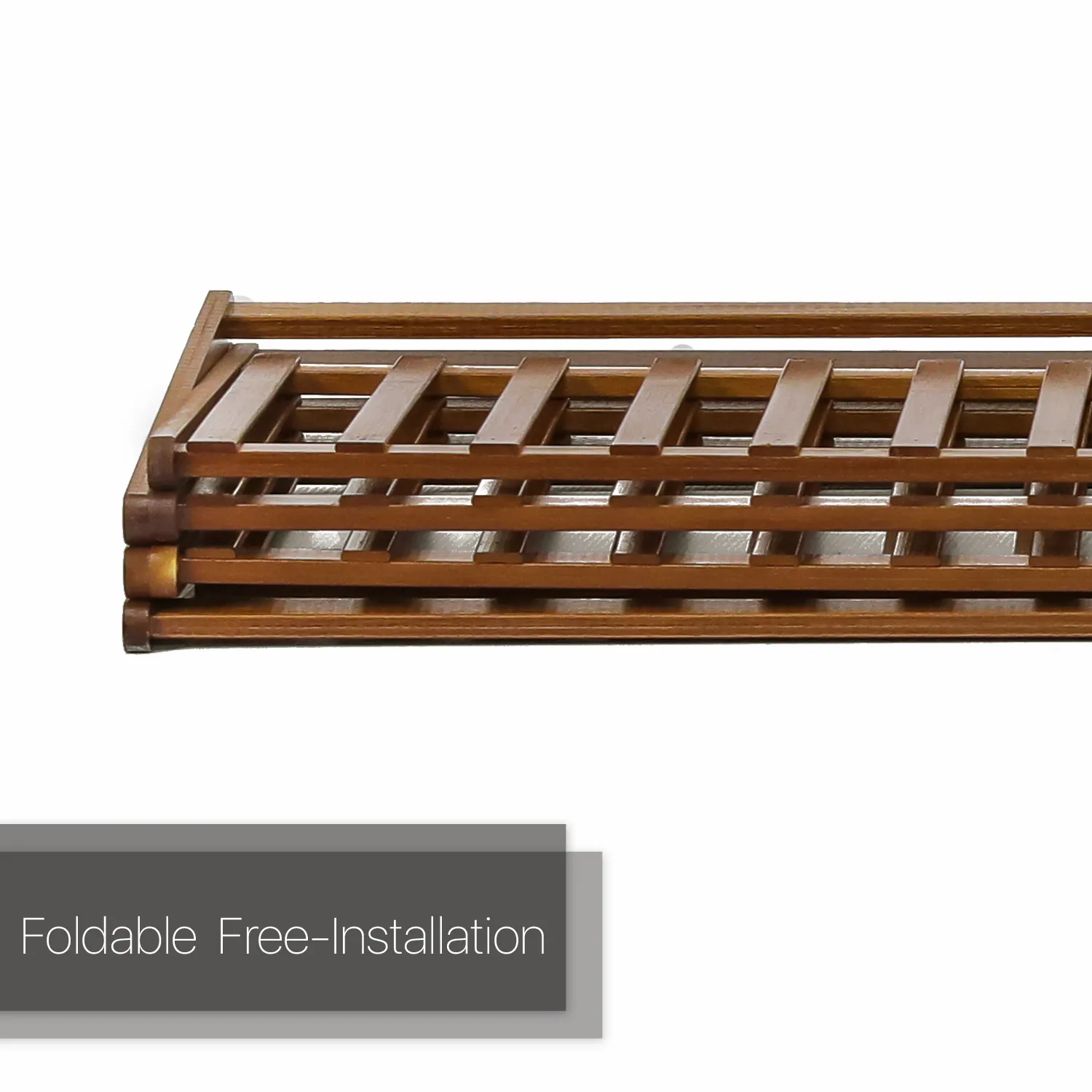 Foldable Multifunctional Shoe Rack Organizer - 4 Tier - Brown