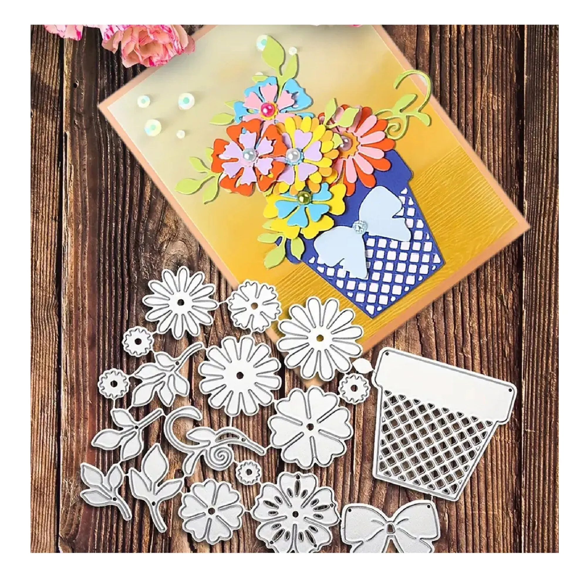 Four Leaf Clover Daisy Cutting Dies | DIY Scrapbooking Artist
