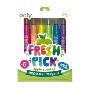 Fresh Pick Apple Scented Gel Crayons (Set of 6)