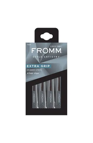Fromm F5025 Extra Grip Rubber Hair Clips 4park
