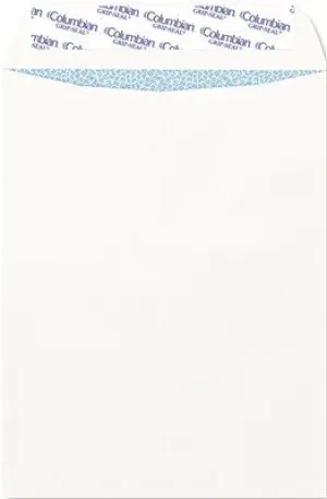 Grip-Seal Security Tinted Catalog Envelopes 9 Inch  X 12 Inch  28Lb White Wove 100 Per Box