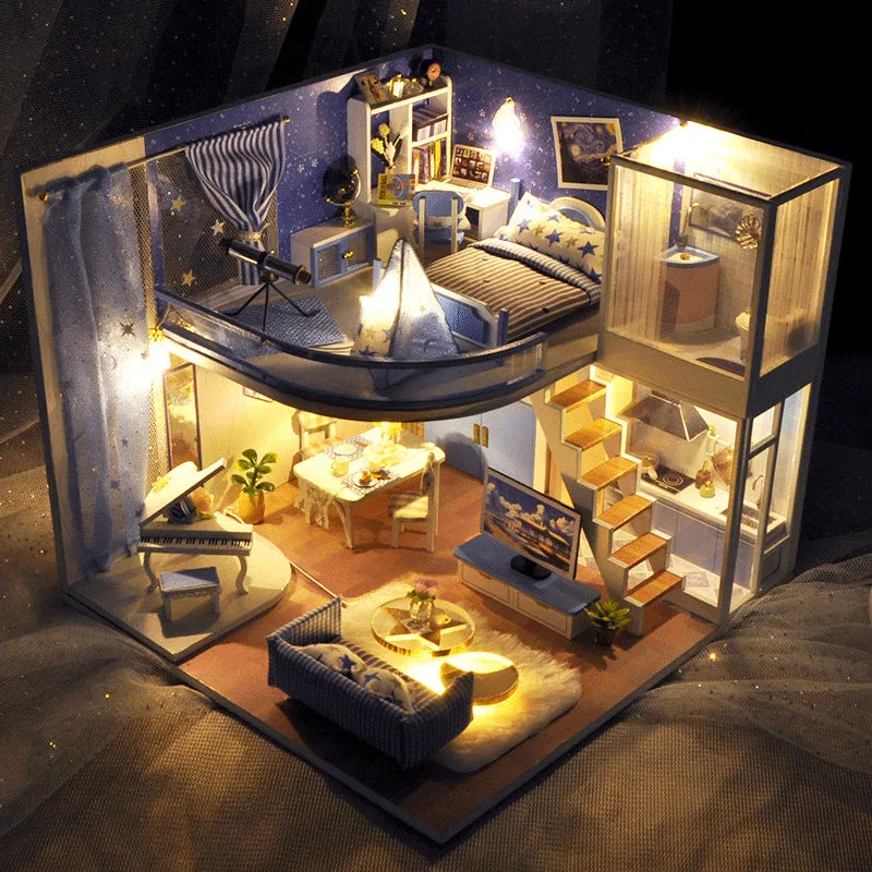 Hand-Assembled DIY House Model Creative Gift Toys