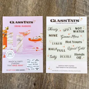 Happy Hour Drink Markers by GlassTats