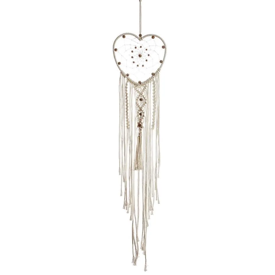 Heart Macrame Dreamcatcher