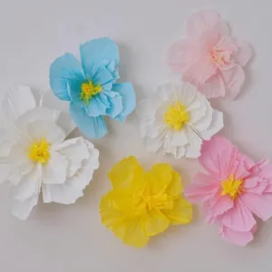 Hello Spring Tissue Paper Flowers