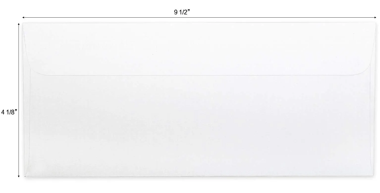 HERKKA #10 Security Self Seal Envelopes No 10 Windowless Bussiness Envelopes