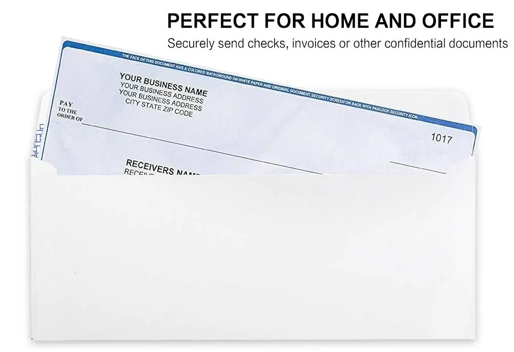 HERKKA #10 Security Self Seal Envelopes No 10 Windowless Bussiness Envelopes
