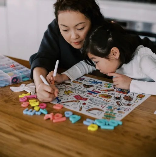 Hey Doodle Reusable Colouring Silicone Placemat VARIOUS STYLES