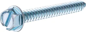 Hillman No. 12 X 3/4 in. L Slotted Hex Washer Head Sheet Metal Screws 100 pk