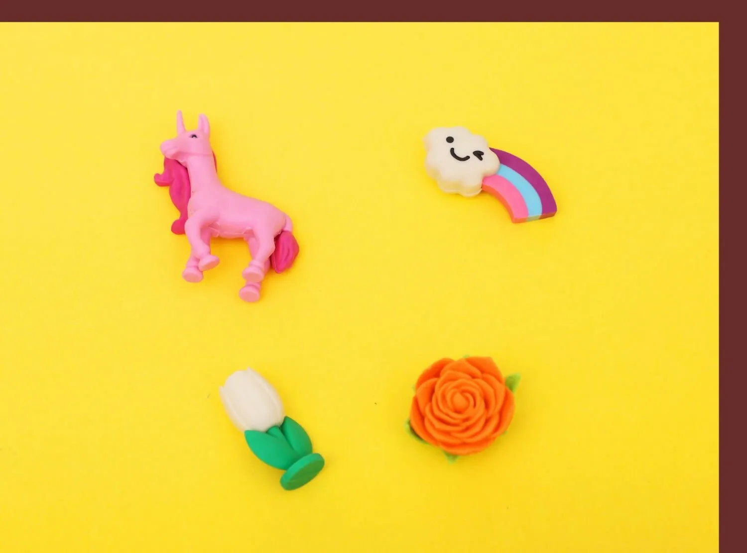 ilearnngrow Unicorn Eraser Set