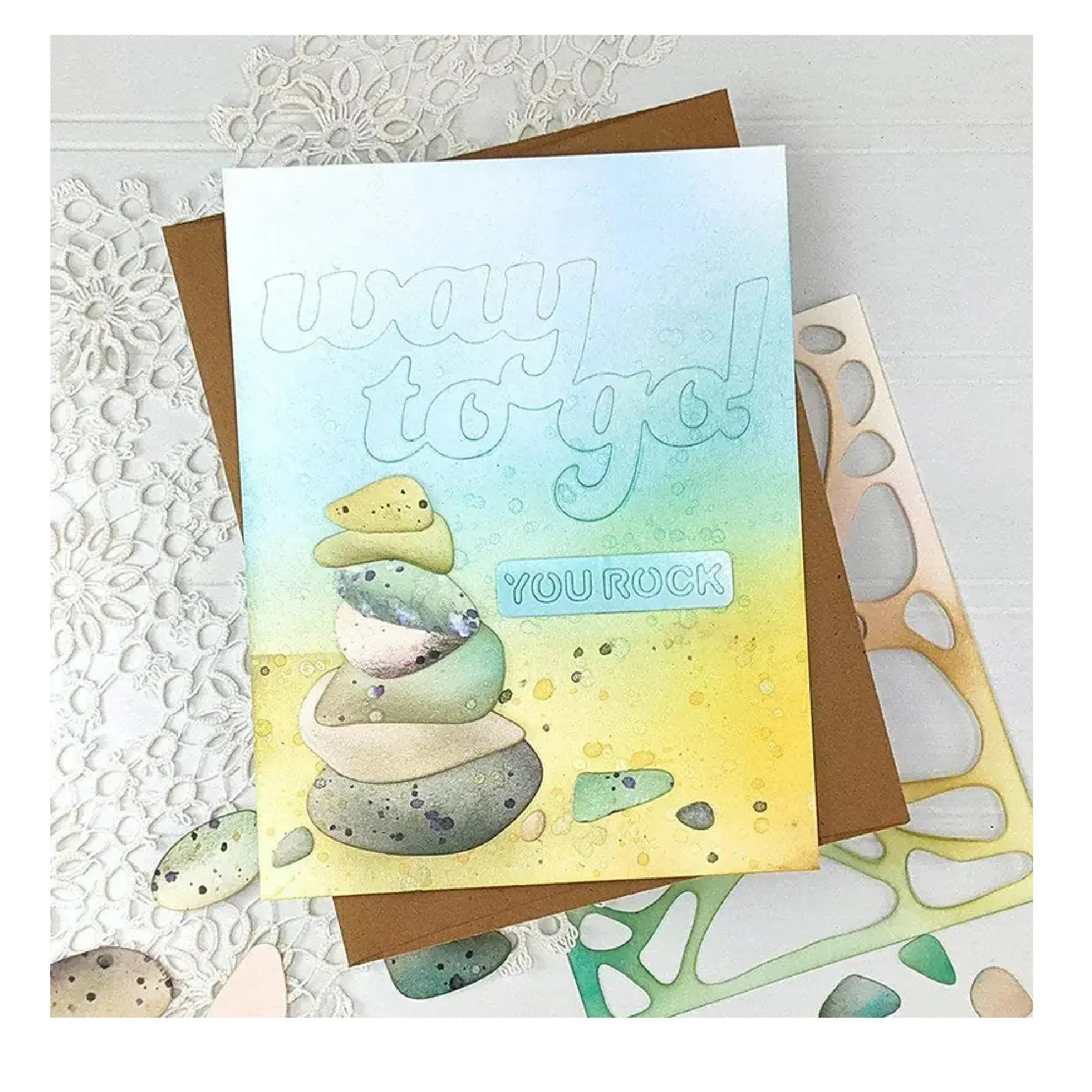 Irregular Circle Frame Background Cutting Dies Cutting Stencils Card Paper Craft DIY Template