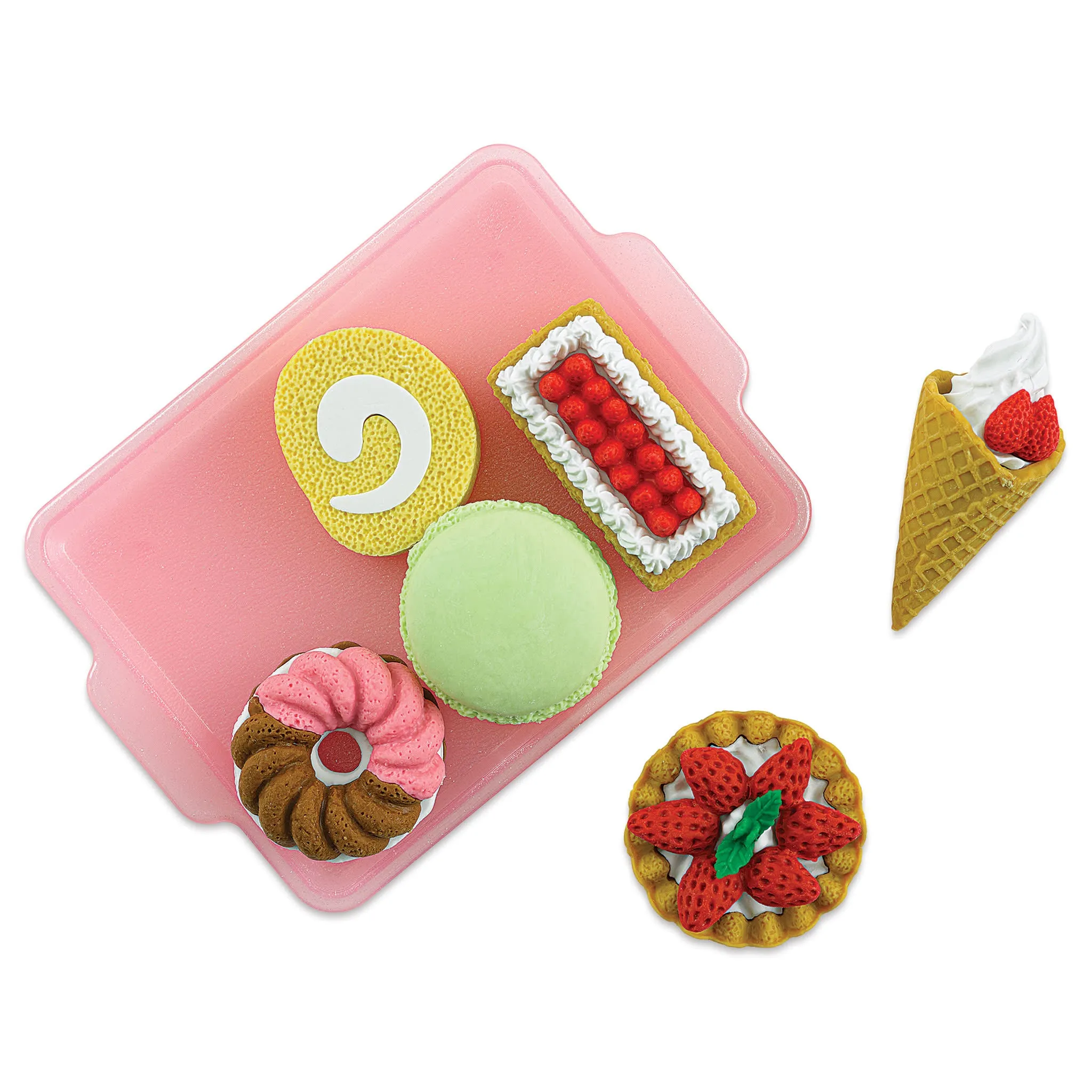 Iwako Pastry and Donut Eraser Set of 7