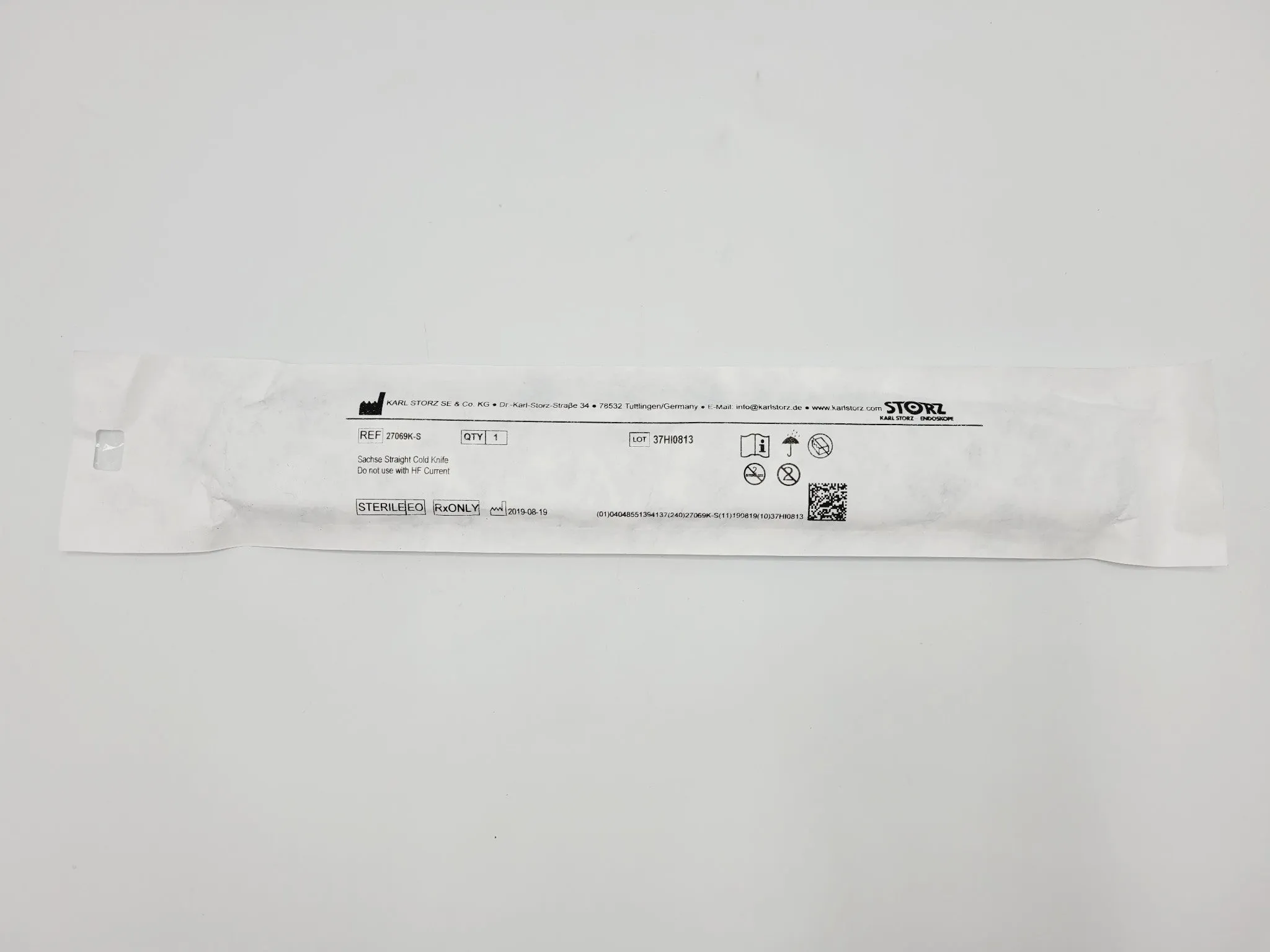 Karl Storz 27069K-S Sachse Straight Cold Knife Pack of 6