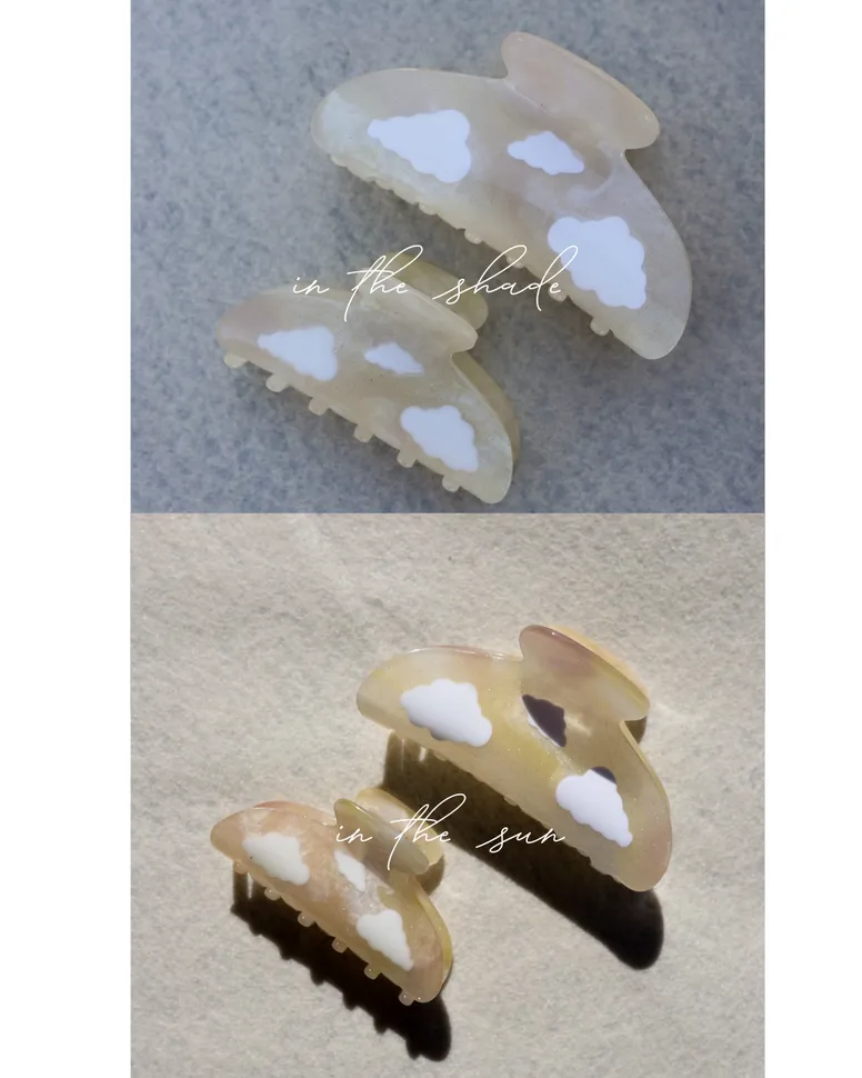 kaxi large cloud color changing claw clip